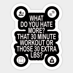 Workout motivational t-shirt idea gift Sticker